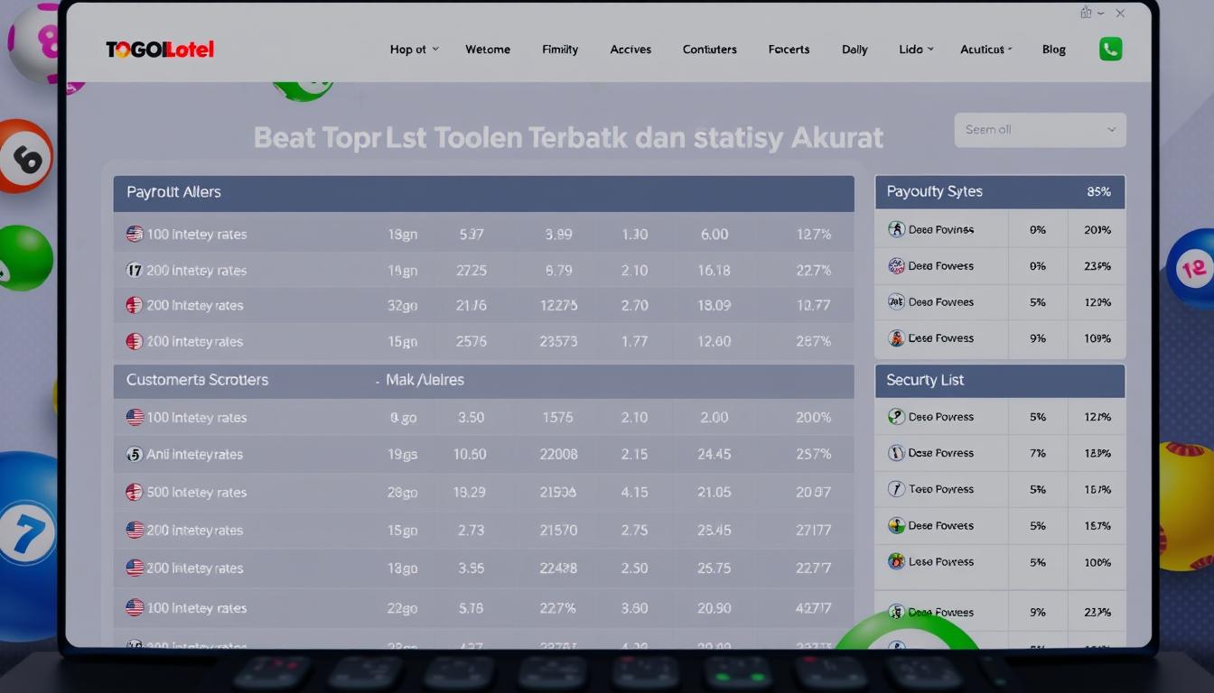 Daftar Togel Online Terbaik dengan Statistik Lengkap